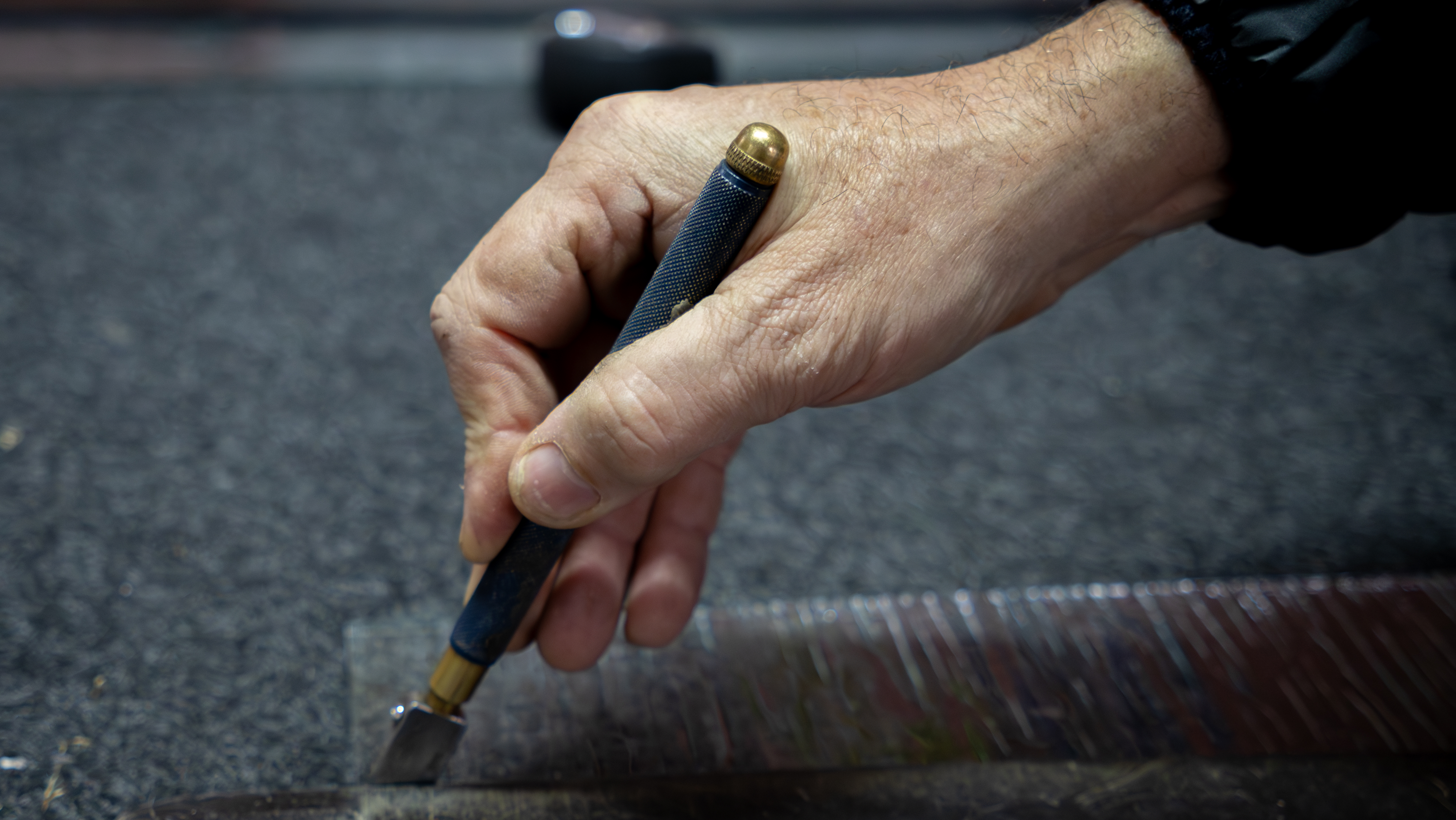 Marek Szmagliński w pracy